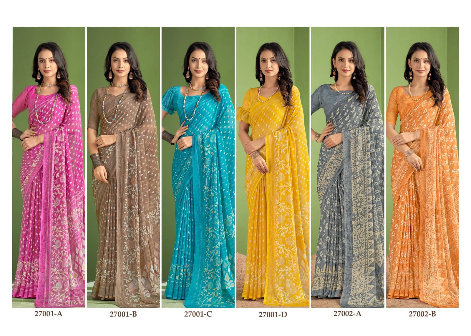 Star Chiffon 138 By Ruchi Printed Designer Chiffon Sarees Wholesalers In Delhi